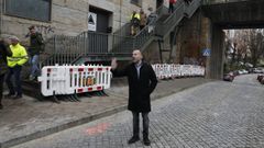 El alcalde asisti� al inicio de las obras este lunes.