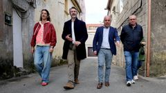 De izquierda a derechoa, Mar&iacute;a, Varela, Tour&iacute;s y Gonz&aacute;lez, ayer en la r&uacute;a Esperanza