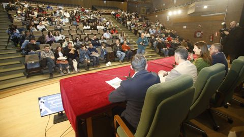 Jornadas tcnicas de Africor y de  Vaca Pinta  en el auditorio de la Facultade de Veterinaria