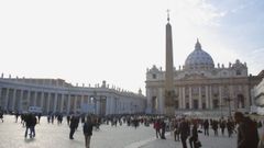 La plaza de San Pedro del Vaticano.