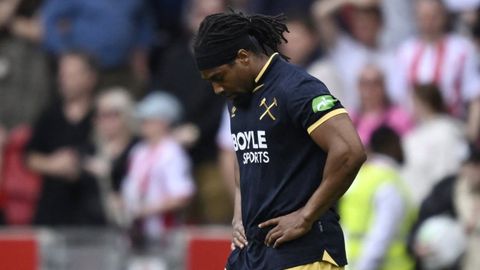 Adama Traor�, en un partido con el West Ham