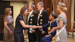 Cena de gala en Ámsterdam con motivo de la visita de los reyes de España a los Países Bajos