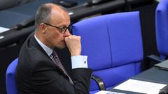 El lder de la Unin Demcrata Cristiana (CDU), Friedrich Merz, en el Bundestag.