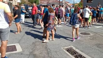 Imagen de archivo de una manifestacin vecinal contra la masificacin turstica en Ho