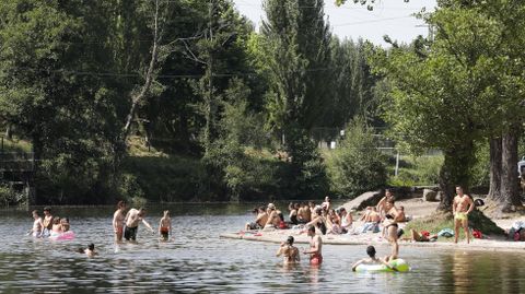 Playa fluvial de A Freixa, en Ponteareas