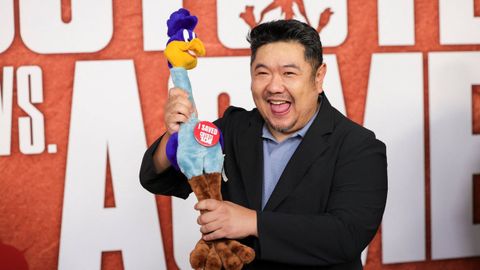 Eric Bauza, el pasado mes de agosto, en el preestreno de la pel�cula sobre el Coyote en Los �ngeles