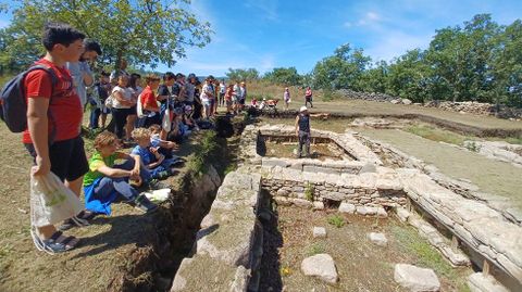 Escolares del colegio Padre Crespo de Xunqueira de Amba participantes en el programa Voz Natura