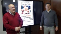 Juan Martínez y Francisco Martínez, presidente de la entidad, el día de la presentación de la campaña.