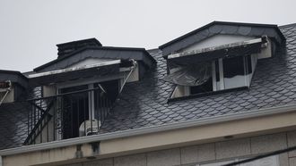 Vivienda de la calle Cruz Verde de Betanzos en la que se registr un incendio en el que muri un octogenario
