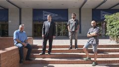 De izquierda a derecha, Roberto Manriqye, Jordi Morales, Xavier Valls y Joel