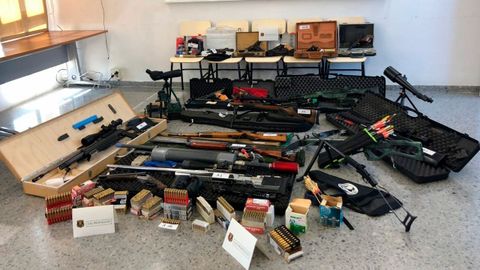 Los Mossos intervinieron a Murillo un total de 16 armas y abundante municin