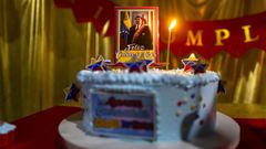 Tarta con motivo del 63.º cumpleaños de Maduro