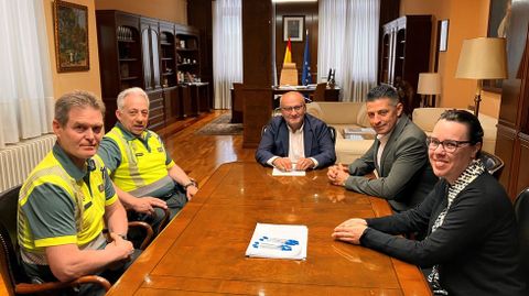 Reuni�n en la Subdelegaci�n del Gobierno en Pontevedra para analizar el resultado de la operaci�n Platillo, contra las carreras ilegales en O Campi�o y A Reigosa