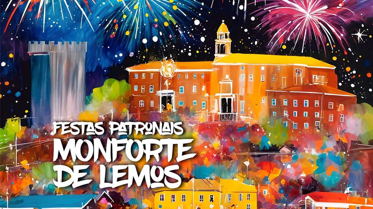 Ya se sabe cómo es el cartel de las fiestas de agosto de Monforte 2025: «Tiene fuerza vitalidad y color»
