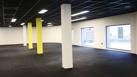 Espacio destinado al nuevo gimnasio, pendiente de equipamiento