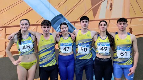 Paz, V�zquez, Caama�o, Sampedro, Saborido y V�zquez, en Ourense.