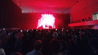 Un momento do concerto de Fillas de Cassandra en Pontevedra