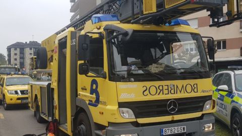 Un cami�n de bomberos de Asturias
