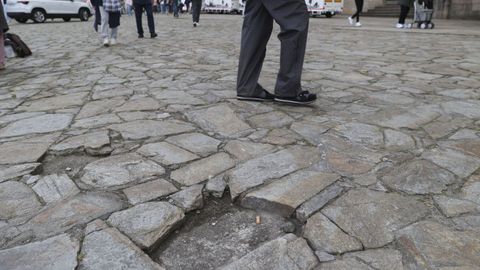 Las piedras desaparecieron de algunos de los baches