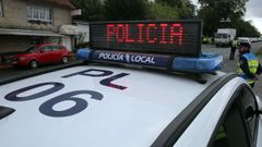 Veh�culo patrulla de la Polic�a Local de Vilagarc�a de Arousa.