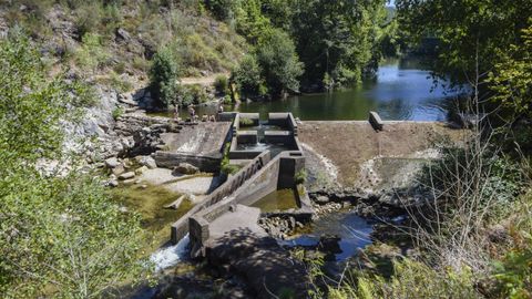 Imagen del entorno donde se sit�a la estaci�n de bombeo de agua del L�rez para la red de abastecimiento de Pontevedra, este jueves