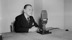 El escritor William Somerset Maugham, en un programa de la BBC, el 27 de enero de 1954.