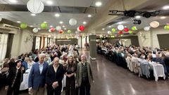 Fabiola Garc�a, en el cocido que organiza anualmente la ABC del Partido de Corcubi�n