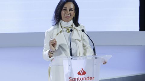 La presidenta del Banco Santander, Ana Patricia Botn, el pasado junio en una presentacin en Madrid 