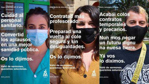 Carteles de AMA, de su cmapa�a #OsLoDijimos