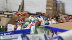 Recogida de alimentos, en imagen de archivo