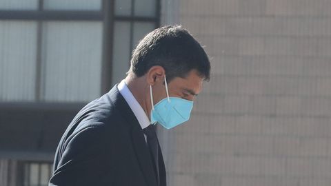 El exmayor de los Mossos Josep Llu�s Trapero, a la entrada de la Audiencia Nacional
