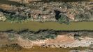 Imagen de la Albufera, en la que se observan los daos de la riada en las zonas para cultivar arroz