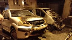Arde una furgoneta en O Calvario, en Vigo