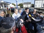 Besteiro acompa�� a enfermos de c�ncer en su viaje a Coru�a, en noviembre.