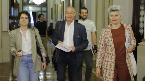 Los concejales del BNG de A Coru�a en una imagen de archivo