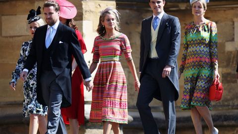 Cressida Bonas, una de las exnovias de Enrique, estaba entre las invitadas. Ella y Chelsy Davy (la otra expareja) no dejaron de atraer la atenci�n de los medios, que buscaban en sus caras y sus miradas el menor pesar por no estar en el lugar de Meghan.