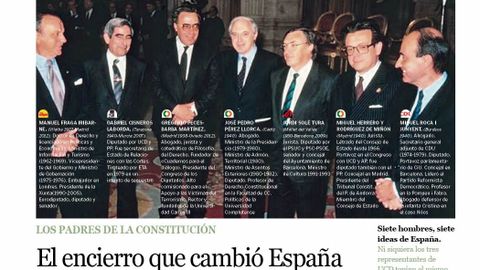 Los padres de la Constitucin protagonizan uno de los reportajes