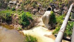 Vertidos en el r�o Pinzales