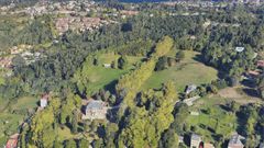 Toma a&eacute;rea de la futura urbanizaci&oacute;n en Oleiros.