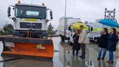 La conselleira Ethel V�zquez visit� el centro de conservaci�n de carreteras de Ourense.