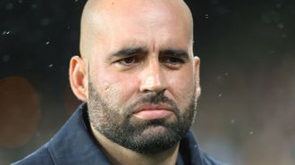 Claudio Girldez, durante el partido entre Celta y Barcelona de este domingo en Balados.