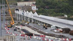 Avance de los trabajos del tren al puerto exterior