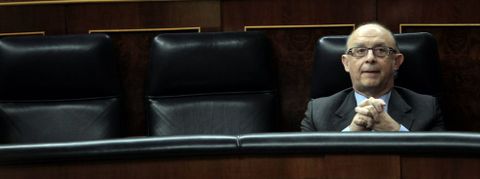 Montoro, durante una sesi�n en el Congreso. 