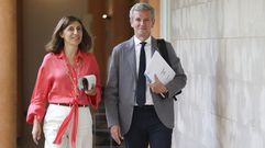 La conselleira de Medio Ambiente, �ngeles V�zquez, con el presidente de la Xunta, Alfonso Rueda
