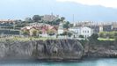 El faro de Llanes visto desde el mar