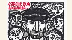 Detalle dun dos cadernos publicados polo Seva, que recolle refráns e ditos do Valadouro e foi ilustrado por Xosé Blanco