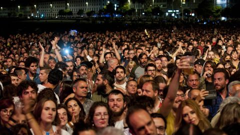 Concierto del Festival Noroeste en la playa de Riazor