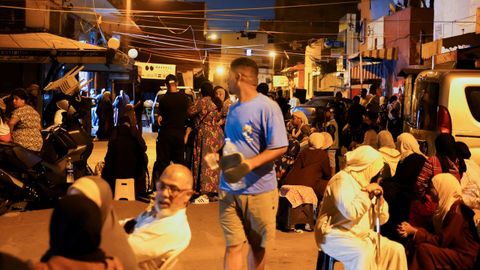 Poblaci�n en la calle en Casablanca
