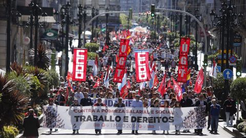 Manifestación central en Vigo