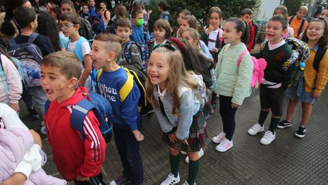 Vuelta al cole en el CEIP Rubins (Vilagarca)